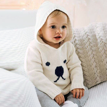 Suéter infantil de tricô para bebês, moletom com estampa de desenhos animados para bebês recém-nascidos 2024 - compre barato