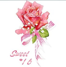 Embroidery Package Hot Sell Best Quality  Cross Stitch Kits Anniversary Rose Flowers Free Shipping 2024 - buy cheap