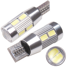 Car 1pcs T10 led w5w 10 SMD 5630 Auto License Plate Wedge Light Lamp reading Bulb dome light clearance light DC12V Pure White 2024 - buy cheap