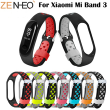 Watchband For Xiaomi Mi Band 3 Strap Sport Silicone Wristband Replacement Smart Band Accessories For Mi Band 3 wristband Straps 2024 - buy cheap