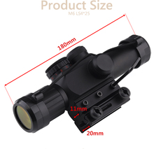 riflescope Tactical Hunting 4x25 Rifle Telescopic + Red Laser Sight+ Mount For Optics Tactical Telescopic Sight outing 2024 - buy cheap