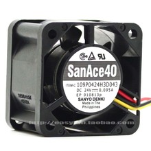 SANYO-ventilador de refrigeración de 3 líneas, DENKI SAN ACE 109P0424H3D043 24V 0.095A 4028 2024 - compra barato