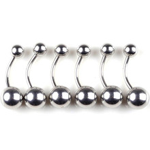 Chic Wholesale Punk Stainless steel Tongue Ring Belly Barbell Body Piercing Jewelry 60pcs/lot Unisex Jewelry Free 2024 - buy cheap
