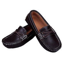 New British style Children Loafers Baby Student Dress Shoes Toddler Casual Leather Shoes Boys Kids Black  Genuine Leather 04 2024 - buy cheap