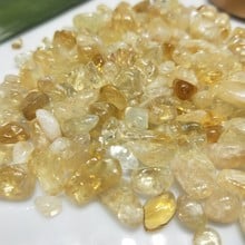 100g Natural Crystal Yellow Citrine Gravel chips Rock Quartz Raw Gemstone Mineral Specimen Fish Tank Decoration Energy stones 2022 - buy cheap