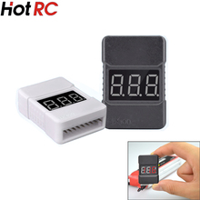 100%Brand New HotRc BX100 1-8S Lipo Battery Voltage Tester/ Low Voltage Buzzer Alarm/ Battery Voltage Checker White Color 2024 - buy cheap