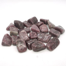 Natural Stone Lilac Lepidolite Crystal Gem Stone Freeform Tumbled Stones Feng Shui Chakra Healing Reiki Stone 200g 2024 - buy cheap