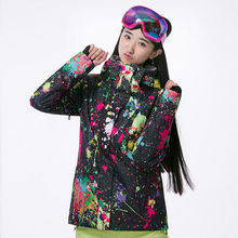Gsou Snow 2019 new ski suit women winter warm -30 outdoor windproof waterproof sports snowboard jacket free shipping size XS SML 2024 - buy cheap