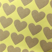 5000PCS/Lot Fashion kraft heart-shaped Paper 3.1X2.3cm Sticker Labels Adhesive Stickers DIY For Gift/Box/gift/envelope 2024 - buy cheap