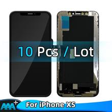 10Pcs Grade AAA+++ LCD For iPhone XS LCD With 3D Force Touch Screen Digitizer Assembly For iPhone XS Display No Dead Pixel 2024 - buy cheap