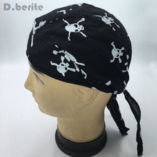 Men Diamond Plate Cotton Skull Caps Women Hat Doo Rag Biker Bandana Head Wrap Skullies & Beanies DAJ9068 2024 - buy cheap