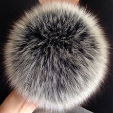 Winter Genuine Fox Fur Pom poms For Women's Knit Beanies Hats Caps Nature Real Fluffy Hairy Ball For key rings Accessories Gift 2024 - buy cheap