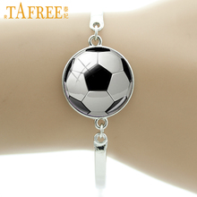 TAFREE Brand Fashion football image bracelet vintage soccer  men women ball fans jewelry sports events & teams gifts T802 2024 - buy cheap