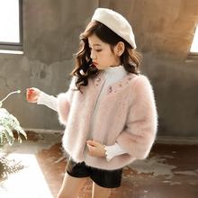 Winter Girls Fur Coat Elegant Girls Artificial Faux Mink Fur Jackets And Coats Thick Warm Kids Girls Fur Jacket RT224 2024 - buy cheap