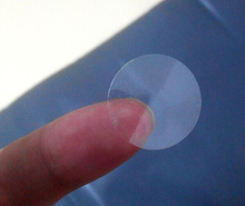 Atacado adesivos pvc redondos 25mm 1 polegada transparente em branco adesivos 540 peças por lote 2024 - compre barato