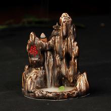 Mountain aromatherapy incense burner ceramic stove furnace back incense sandalwood incense and ornaments 2024 - buy cheap