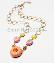 Fashion Color Pumpkin Enamel Halloween Necklace For Women Handmade Appointment Date Gift Bohemia New Arrival Jewelry 2024 - buy cheap