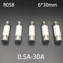 7a 8a 10a 13a ro58 250v 500v 6*30mm 6x30mm bs1362 multímetro rápido golpe rápido cilíndrico tampão tubo cartucho cerâmica fusível link 2024 - compre barato