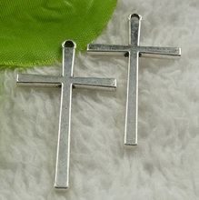 124 peças de prata antigo cruz encantos pingente 43x25mm #4518 2024 - compre barato