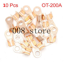 10Pcs 200A Copper Battery Cable Connector Terminal Crimping 16-35mm2 Wire OT-200A 2024 - buy cheap