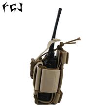 FGJ Molle Walkie Talkie Radio Pouch Bag Tactical Inter-phone Nylon Storage Bag On For Military Use Case Holder Outdoor Package 2024 - buy cheap