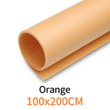 Orange 100cm*200cm 39"*79" Orange Seamless Water-proof PVC Backdrop Background Paper for Photo Video Photography Studio 2024 - buy cheap