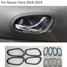 Car Body Stainless Steel Internal Styling Inside Frame Panel Trim Door Inner Bowl Handle 4pcs For Nissan Terra 2018 2019 2020 2024 - buy cheap