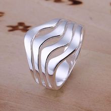 Free Shipping 925 Sterling Silver Jewelry Ring Fine Fashion Silver Plated Women&Men Finger Ring Top Quality SMTR123 2024 - buy cheap
