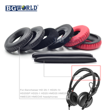BGWORLD replacement ear pads earpads foam cushion headband head bandS for Sennheiser HD25 HD 25 HD25-1 HME25 HMEC25 Headset 2024 - buy cheap