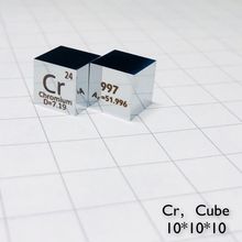 99.7% de Alta Pureza do Metal Cromo Cr 7.2g Espelho cubo 10mm 2024 - compre barato