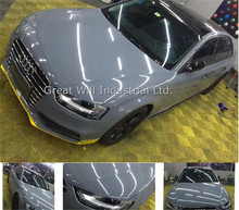 Super Gloss Cement Grey Vinyl Wrap Film With 3 Layer Gloss Nardo Gray Car Wrap Covering Fame Will Size 1.52*20M/Roll 2024 - buy cheap