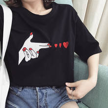 HGFS Korean Style Ulzzang Top T Shirt Women Short Sleeve BF Wind Female T-shirt Loose Harajuku Summer Shirt Camiseta T Shirt 2024 - buy cheap