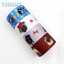 YJHSMY D-17817-762,10 yards, 25 mm Dog Series Printed grosgrain ribbons,DIY handmade Hair accessories Material wedding gift wrap 2024 - buy cheap