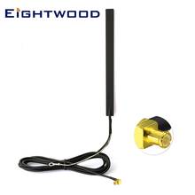 Eightwood Car DAB Antenna DAB+ Glass Mount DAB Antenna Car Digital Radio Active Aerial MCX Plug Male RF Connector for CDAB7-AUTO 2024 - buy cheap