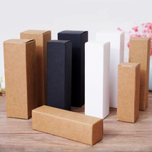 50pcs/lot 4x4x16cm/5x5x17cm White black kraft Paper Box DIY Lipstick Perfume Essential Oil Bottle packaging boxes free shipping 2024 - buy cheap