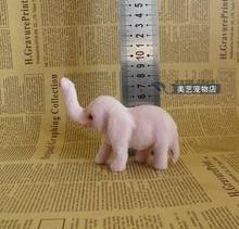 pink mini simulation elephant toy lifelike handicraft small elephant doll gift about 12x4x8cm 2024 - buy cheap