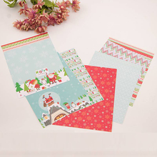 Serie de Navidad patrón Scrapbooking decoración papeles tarjeta de felicitación Material DIY álbum de fotos Fondo papel artesanía papel 2024 - compra barato