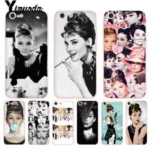 For iphone 13 7 6 X Case Audrey Hepburn Coque Shell Phone Case for iphone 13 8 7 6 6S Plus X 5 5S SE 5C XS XR Cover 2024 - buy cheap