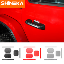 SHINEKA-pegatinas para coche, accesorios para Jeep wrangler JL 2018, 2 puertas, 4 puertas, manija de puerta trasera, decoración 2024 - compra barato