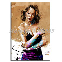 Lea Seydoux-retrato de Yann Dalon, pintura en lienzo, Impresión de decoración del hogar para dormitorio, arte de la pared moderno, pintura al óleo, póster, imágenes de salón 2024 - compra barato