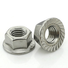 2PCS-M10/M12/M16 DIN6923 A2-70 304 Stainless Steel Flange Nut Against Anti-Slip Nuts 2024 - buy cheap