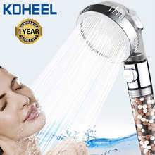 Koheel-ducha de chuveiro de alta pressão, chuveirinho, 3 modos de ajuste, economia de água, um botão para parar a água, banho, banheiro 2024 - compre barato