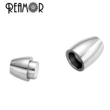 REAMOR Jewelry Findings 316l Stainless Steel Hole Size 4mm Magnet Hook Magnetic Clasp Women Men Bracelet Clasp DIY Jewelry 2024 - buy cheap