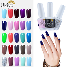 Ukiyo UV Nail Polish 8ML Solid Color Primer Base Top Coat LED Nail Polish Soak Off Nail Varnish Ink Shilak Holographic Gellak 2024 - buy cheap