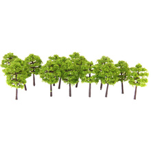 40 peças modelos de árvores que fazem floresta acessórios n escala 1 250 trem ferroviário paisagem dimixer layout 2024 - compre barato