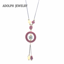 ADOLPH Bohemian Trendy Long Chains Round Necklace For Woman 2017 New Jewelry Fashion Statement Maxi Necklaces & Pendants Hot 2024 - buy cheap