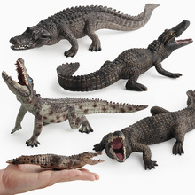 Figuras de animais selvagens de simulação, modelo de crocodilo, conjunto de brinquedos clássicos educacionais, decoração macia, presente para crianças, meninos, 1 peça 2024 - compre barato