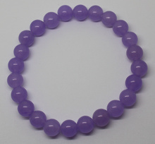 Mini.order is $7! 6-12mm Purple Jades Bracelet  Round DIY Jewelry Making Beads 7.5" 2024 - buy cheap