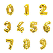 16inch Gold Number Foil Balloons Aluminum Foil Helium Inflatable Balloons Birthday Wedding Party Decoration Supplies 2024 - buy cheap