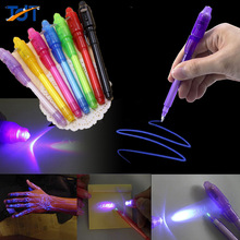 Luz-up brinquedos luz luminosa caneta mágica escura engraçado novidade mordaça brinquedos populares magia caneta para crianças adulto pintura escova 2024 - compre barato